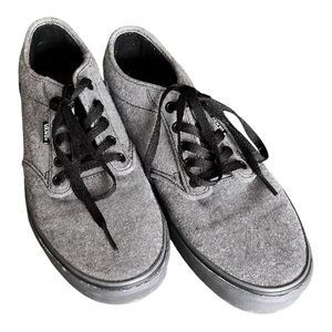Vans Gray Canvas Low-Top Sneakers Men’s Size 10